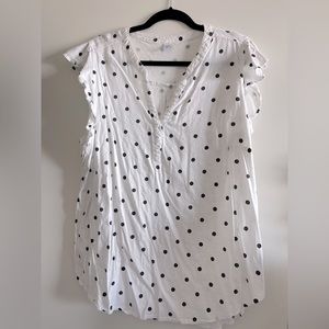 Old navy polka dot blouse